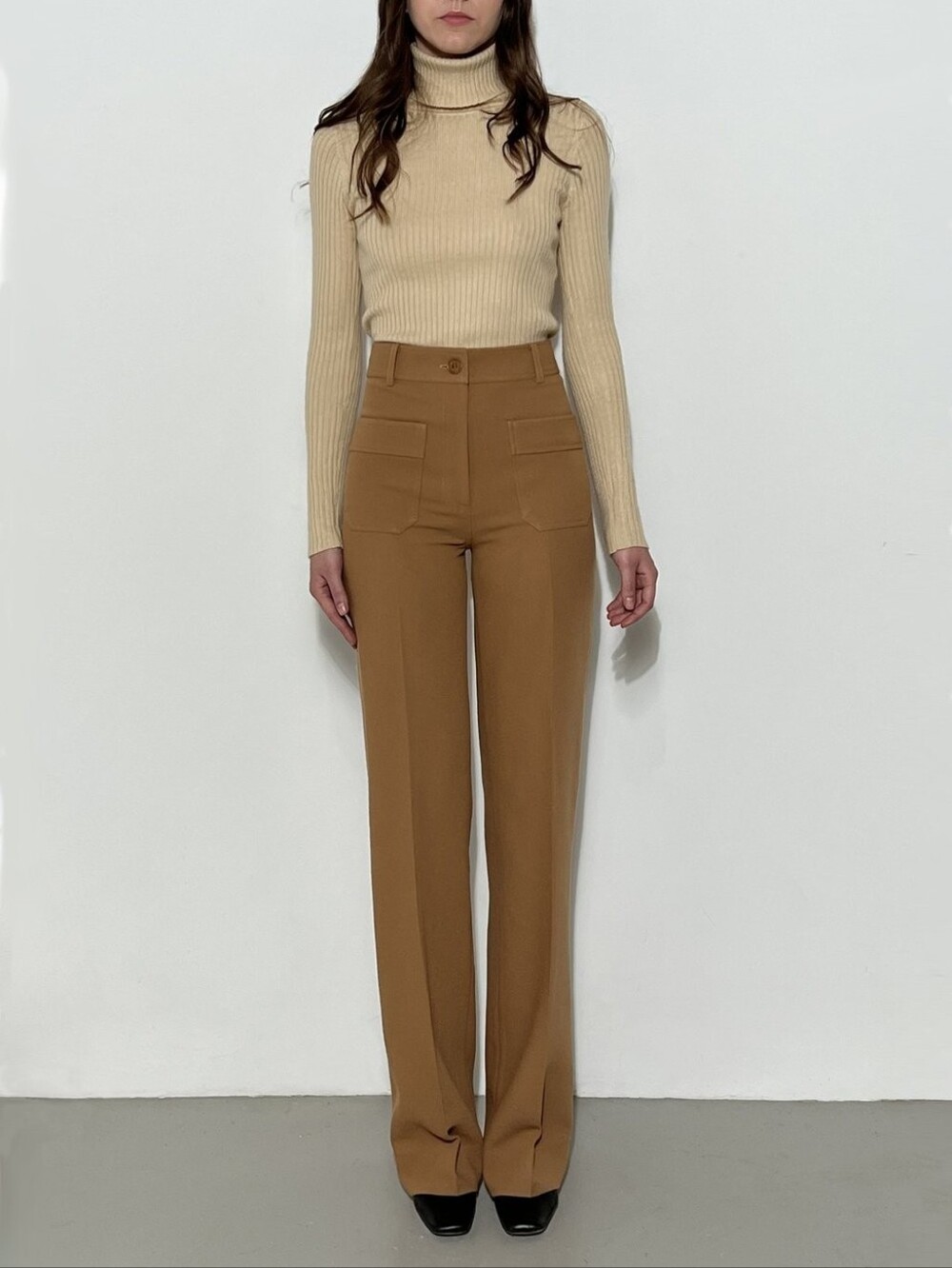 Nathalie Dumeix The JEANNE sand trousers - The Iconic Sz 34